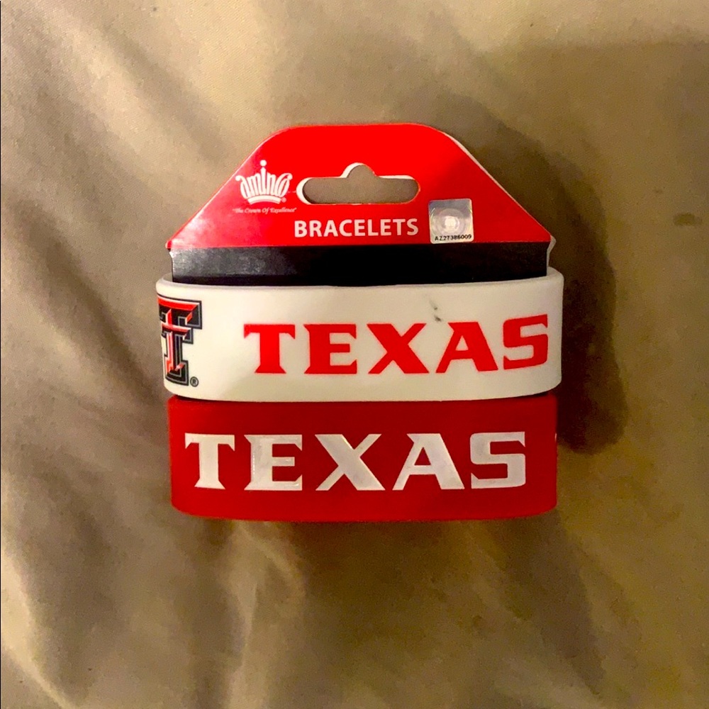 Texas Tech rubber bracelet